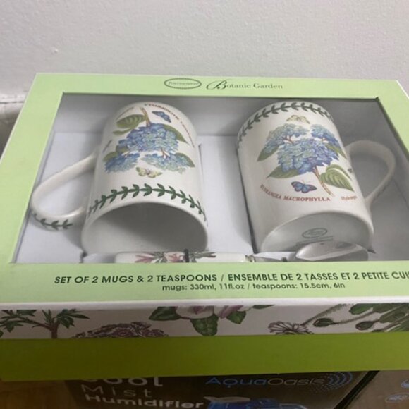 Ensemble Botanic Garden – 2 Mugs 330 ml & 2 Cuillères 15,5 cm - Cadeau Élégant - Picture 3 of 3